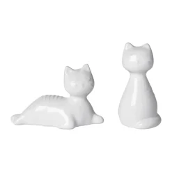 Salière & poivrier Chat, Blanc