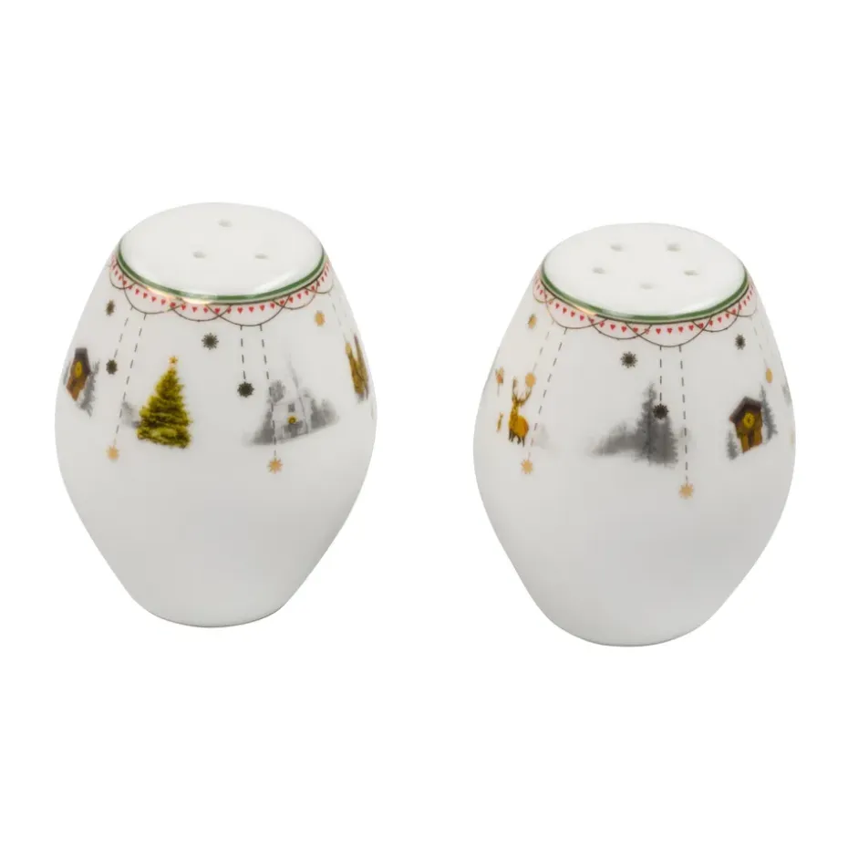 Salière & poivrière Julemorgen Story, 2 pièces, Blanc