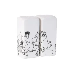 Salière et poivrier Famille Moomin, Blanc