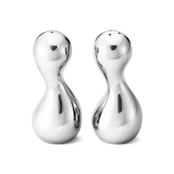 Salière et poivrière Cobra, Acier inoxydable