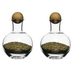 Salière et poivrière Nature, lot de 2