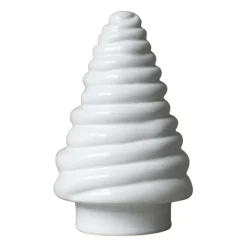 Sapin décoratif Curl tree 13 cm, Shiny white