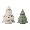 Sapin décoratif Yule, 2 pièces, Beige-vert