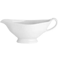 Saucière avec anse Plissé 32 cl, Blanc