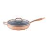 Sauteuse Hâws Santo avec couvercle, revêtement hybride, Or rose