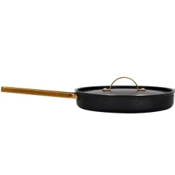 Sauteuse martelée noire avec couvercle Arvet, Modèle X2, Ø28 cm
