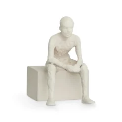 Sculpture avec message Character, The reflective one