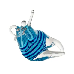 Sculpture en verre KE Badlycka, Turquoise-bleu
