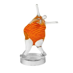 Sculpture en verre KE Badlycka, Jaune-rouge