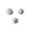 Sculpture The Genesis Shells Lot de 3, Limestone