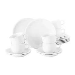 Service à café Compact 18 pièces, Blanc