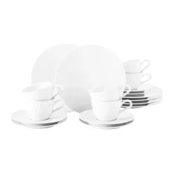 Service à café Life 18 pièces, Blanc