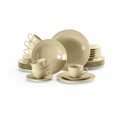 Service de table Beat 30 pièces, Beige sable