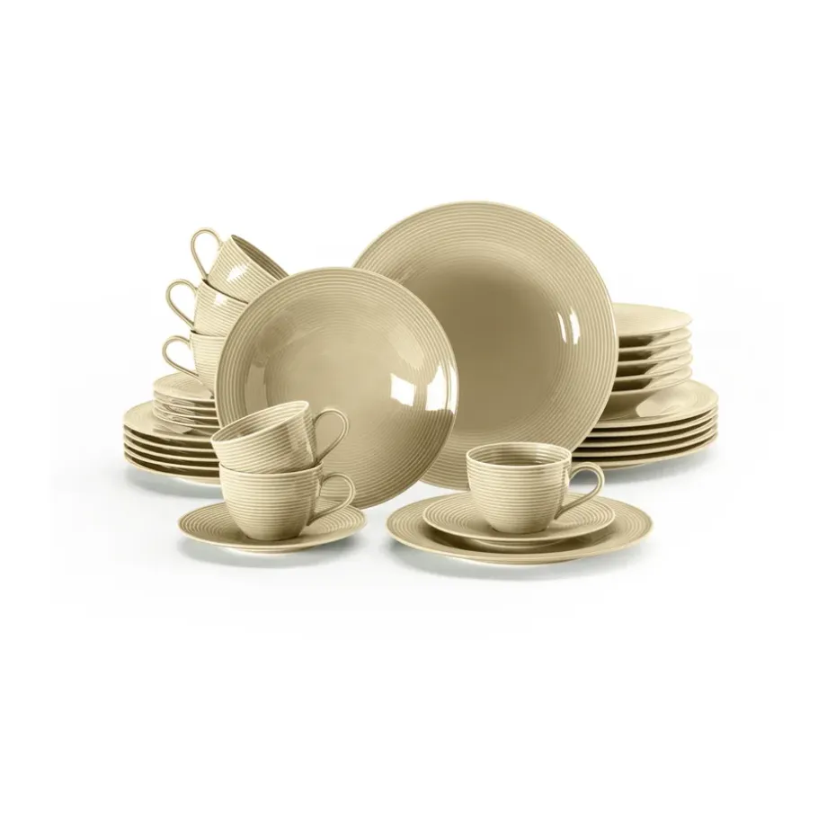 Service de table Beat 30 pièces, Beige sable