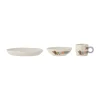 Service de table Charlie Lot de 3, Bleu-blanc