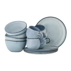 Service petit-déjeuner Sandrine 12 pièces, Bleu