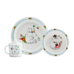 Service pour enfants Moomin, 3 pièces, Blanc