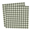 Serviette à carreaux Ernst 33x33 cm lot de 20, Vert-gris clair