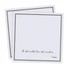 Serviette avec citation Ernst I det enkla Lot de 20, Gris clair
