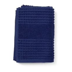 Serviette Check 50x100 cm, Bleu marine