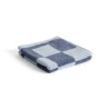 Serviette Check 30x30 cm, Steel blue