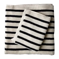 Serviette de bain Bonnie 70x140 cm, Noir