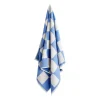 Serviette de bain Check 70x136 cm, Bleu ciel