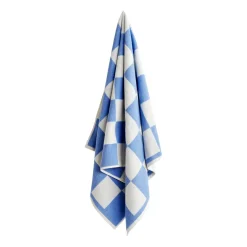 Serviette de bain Check 70x136 cm, Bleu ciel