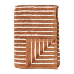Serviette de bain Drift 70x140 cm, Brun-blanc