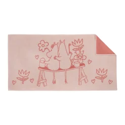 Serviette de bain Moomin 70x140 cm, Amour rose