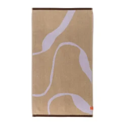 Serviette de bain Nova Arte 70x133 cm, Sand-lilac