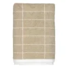 Serviette de bain Tile Stone 70x140 cm, Sable-blanc cassé