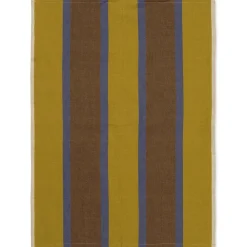 Serviette de cuisine Hale 50x70 cm, Lime-bright blue-chocolate