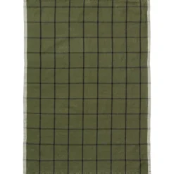 Serviette de cuisine Hale 50x70 cm, Vert-noir
