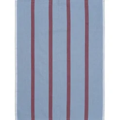Serviette de cuisine Hale 50x70 cm, Faded blue-burgundy