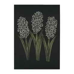 Serviette de cuisine Hyacint 48x70 cm, Noir-vert
