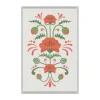 Serviette de cuisine Lindas vallmo 40x60 cm, Orange-gris