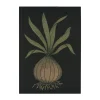 Serviette de cuisine Lök 48x70 cm, Noir-jaune foncé