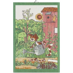 Serviette de cuisine Pettson & Findus, Arrosoir