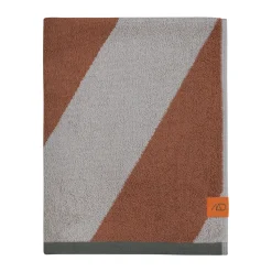 Serviette Diagonal, Brick, 70x133 cm
