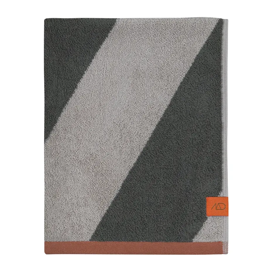 Serviette Diagonal, Dark olive, 70x133 cm