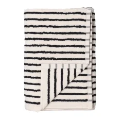 Serviette Drift 50x70 cm, Blanc-noir