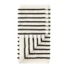 Serviette Drift 30x50 cm, Blanc-noir