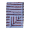 Serviette Drift 50x70 cm, Bleu-rouge