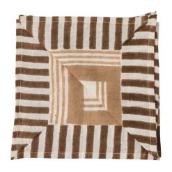 Serviette Ella 50x50 cm, Hazelnut checkered