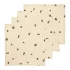 Serviette en coton Baies 40x40 cm, 4 pièces, Natural-dark chocolate