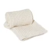 Serviette en coton écologique blanc cassé, 50x100 cm