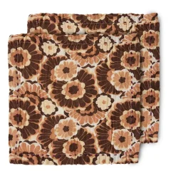 Serviette en coton Floral 30x30 cm, lot de 2, Vintage