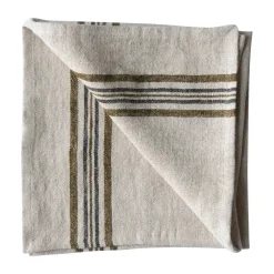 Serviette en lin Astrid 50x50 cm, Olive