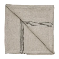 Serviette en lin Livia 45x45 cm, Beige